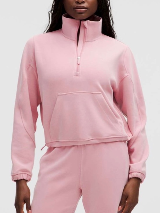 lululemon athletica Tops - Lululemon Softstreme Half-Zip | Light Pink | Size 6